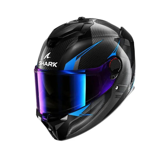 SHARK SPARTAN GT PRO CARBON Moto Integrali Caschi Azzurro Nero – Yamoto.it