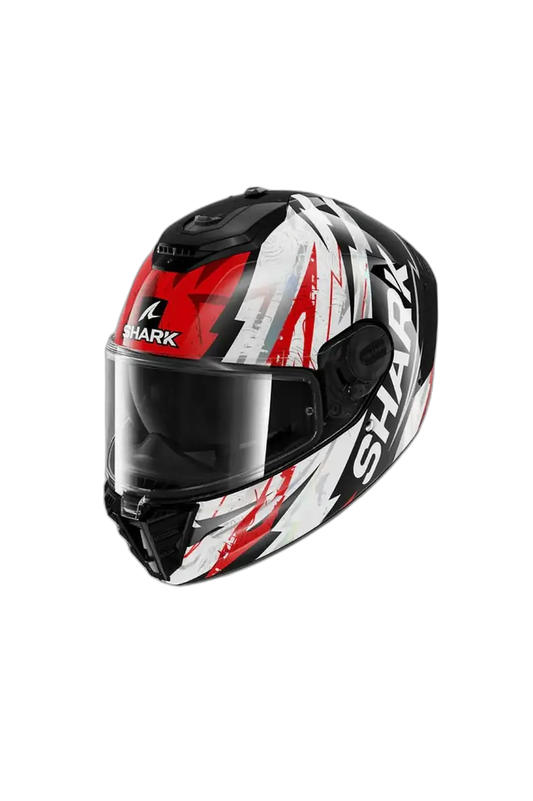 SHARK SPARTAN RS HIBOLT Moto Integrale Caschi Nero Rosso Cromo