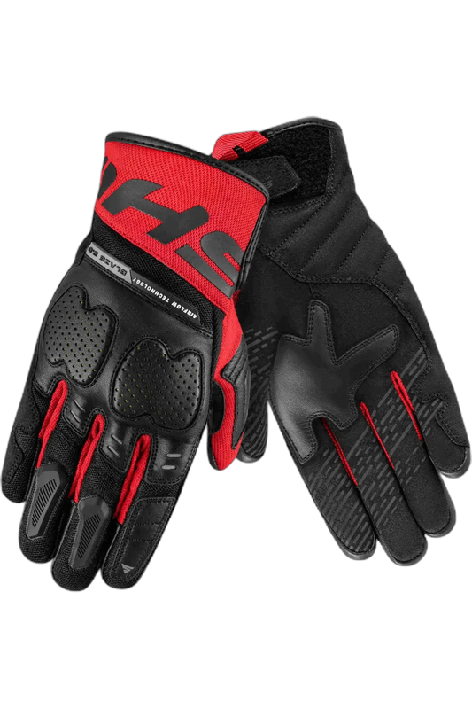 SHIMA BLAZE 2.0 GUANTI MOTO UOMO TRAFORATI NERO ROSSO