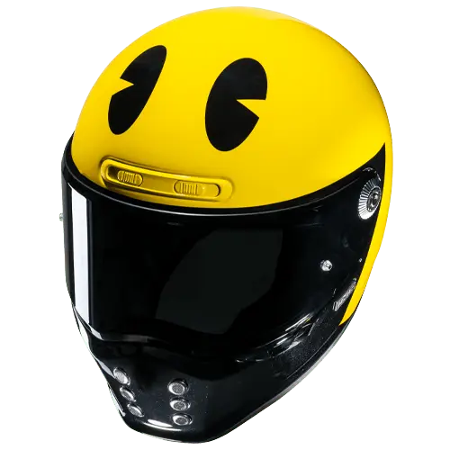 HJC V10 MC3 PAC MAN BANDAI NAMCO Stile Vintage Moto Integrali Caschi