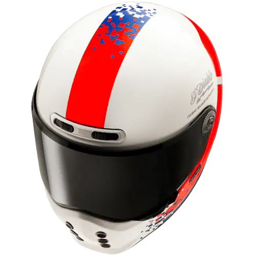 HJC V10 FQ20 RETRO MC21 Moto Integrali Vintage Stile Caschi