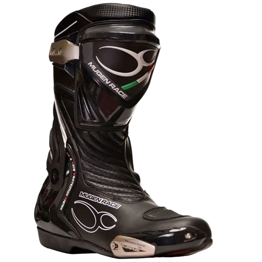 MUGENRACE Bat-Me-1690 Muiran Capisco Tre Moto Sports Stivali Nero