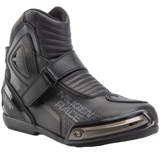 MUGENRACE MNR-2391 Hurry Moto Corti Stivali Nero