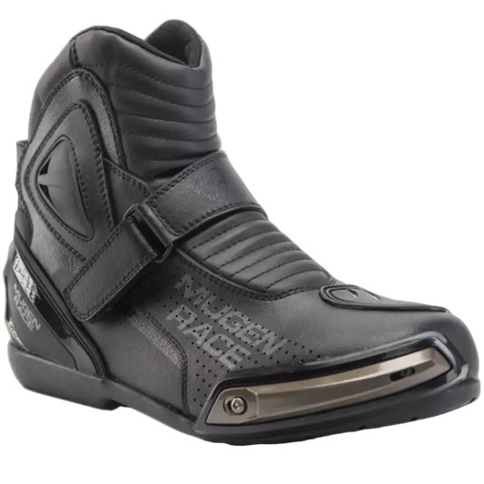 MUGENRACE MNR-2391 Hurry Moto Corti Stivali Nero