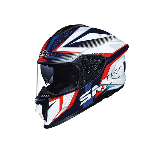 SMK TITAN SLICK GL153 Moto Integrali Caschi Blu Rosso Bianco – Yamoto.it