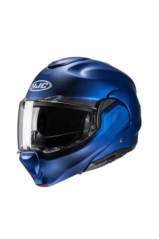 HJC F100 UNI Moto Modulabile Turismo Sportivo Caschi Blu Metallizzato