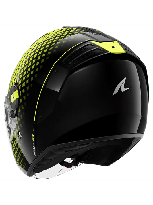 SHARK RS Moto Jet Caschi Nero Giallo Argento
