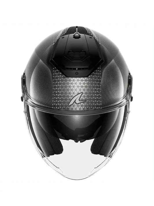 SHARK RS JET CARBON IKONIK Moto Caschi Carbon Nero Cromo