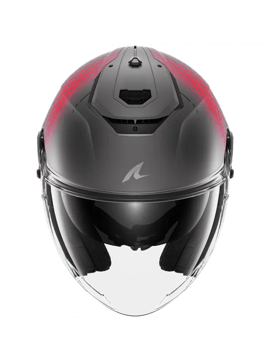 SHARK RS Stride Moto Caschi Jet Argento opaco Viola Blu