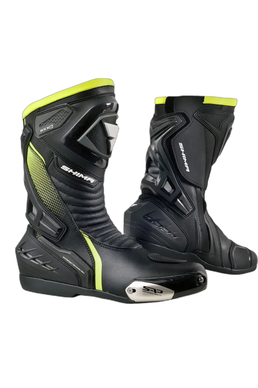 SHIMA RSX-6 UOMO MOTOCICLO STIVALI GIALLO FLUO