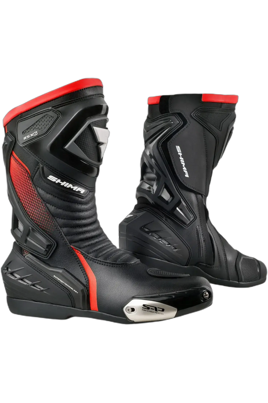 SHIMA RSX-6 UOMO MOTOCICLO STIVALI FLOU ROSSO