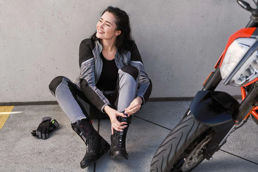 SHIMA STRATO LADY BOOTS NEGRO ROJO - SECURTEX MOTOR S.L (t/a MaximoMoto)