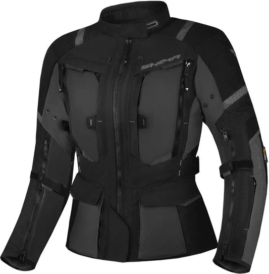 SHIMA HERO 2.0 SIGNORA Giacca moto impermeabile tessuto donna Nera
