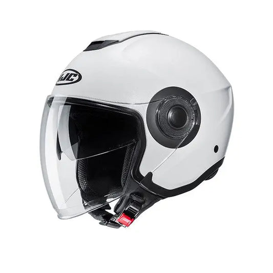 HJC i40N UNI Moto Aperto Semi Piatto Bianco Perla Caschi