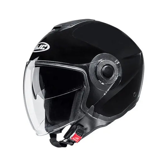HJC i40N UNI Motociclista Urban Caschi Jet Nero Metallizzato