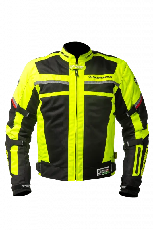 MUGENRACE A-TTRAVERSARE Giacca Tessile Nero Giallo Fluo