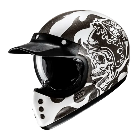 HJC V60 FLAME MC5 Moto Stile Classico Integrale Caschi
