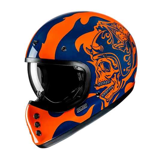 HJC V60 FLAME MC27 stile vintage Caschi moto integrali