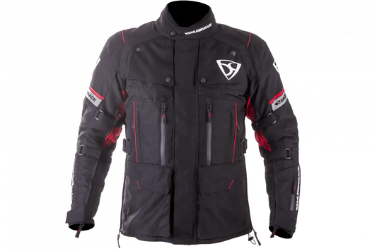 MUGENRACE T-UNO Moto Tessile Giacca Nero Rosso