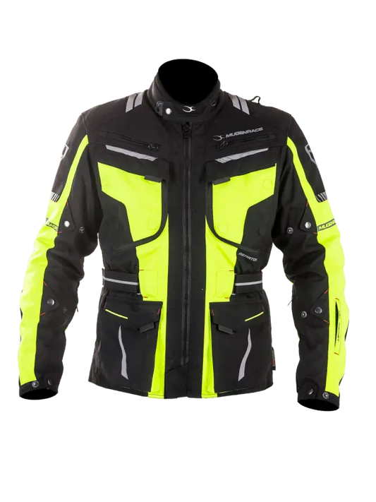 MUGENRACE AEROTATOR Moto Tessile Giacca Nero Fluo