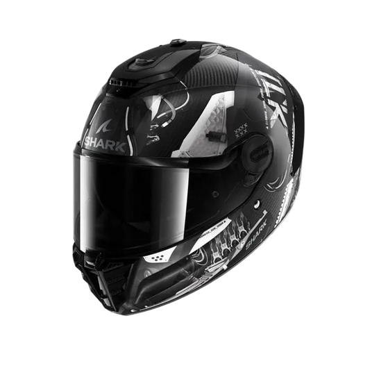 SHARK SPARTAN RS CARBON XBOT Moto Caschi Carbonio Antracite Argento