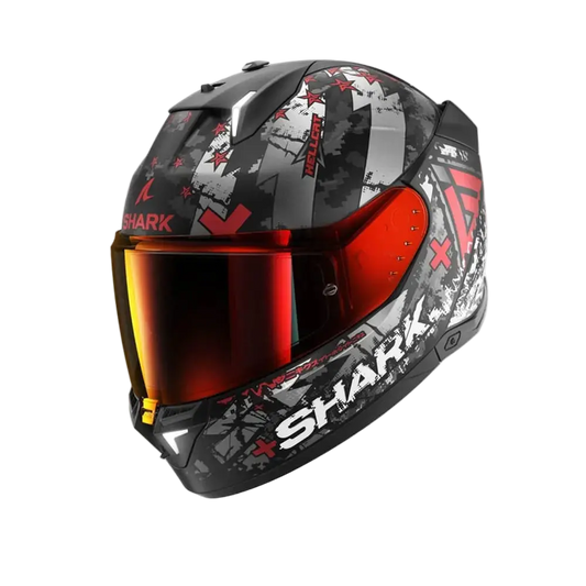 SHARK SKWAL i3 Moto Integrali Caschi Nero Grigio Rosso