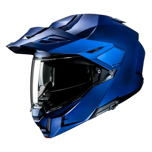 HJC i80 Uni Avventura Moto Modulari Caschi Semi Flat Metallic Bl