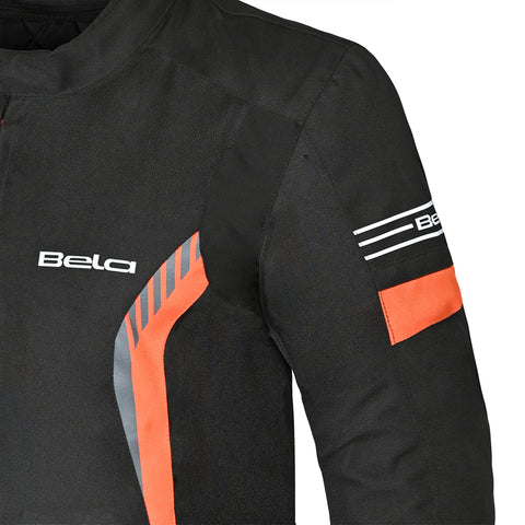Bela Bradley Nero/Arancione Giacca Tessile da Moto Limited Edition