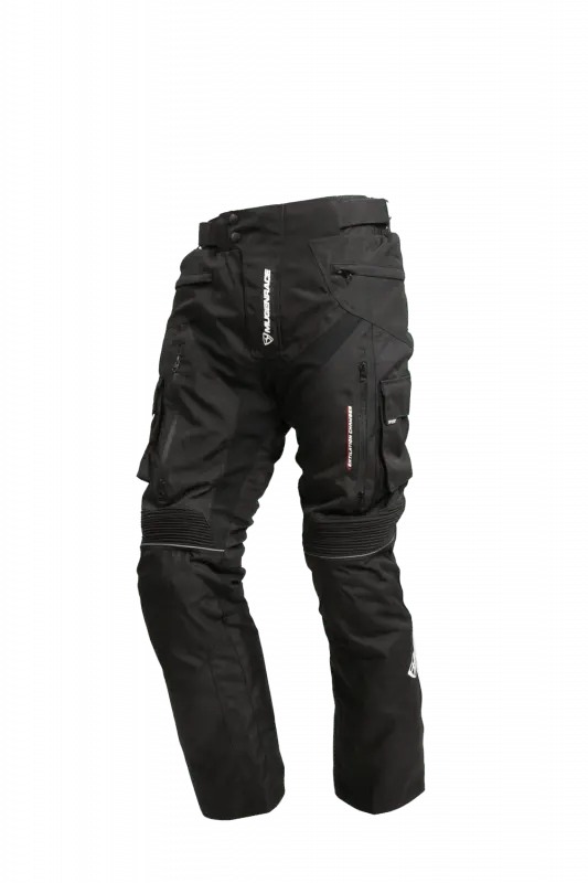 MUGENRACE 1851 Textiles Linear Venture Pantaloni neri