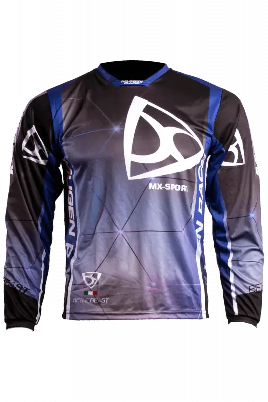 MUGENRACE CR-MNR-2491 Maglia Tento Cruz Nero Blu