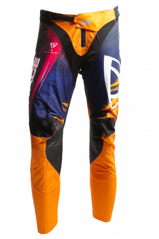 MUGENRACE CR-MNR-2498 DA CROSS PANTALONI MULTICOLOR ARANCIONE BLU