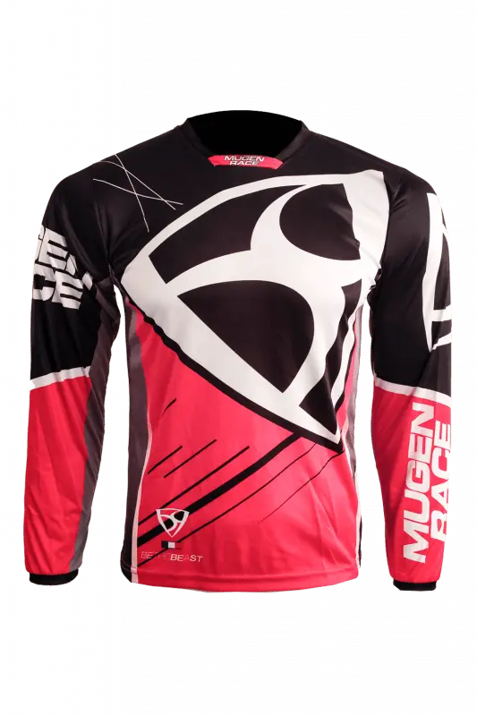 MUGENRACE CR-MNR-2492 Maglia Hemy Cross Nero Rossa