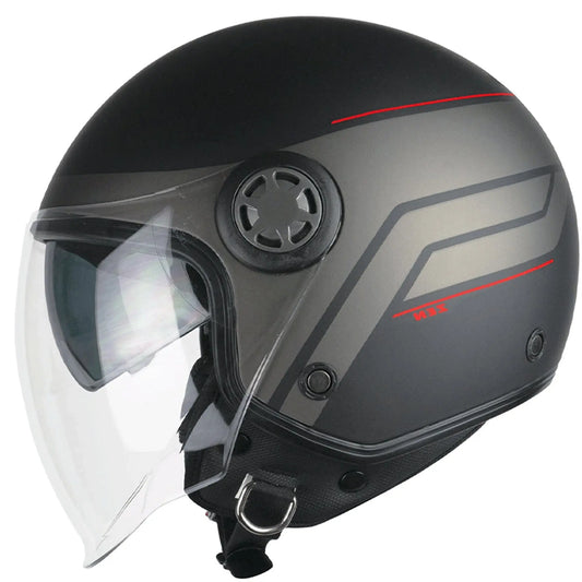 SKA-P 1SHG ZEN CITY Moto Aperta Jet Caschi Nero Rosso Opaco – Yamoto.it