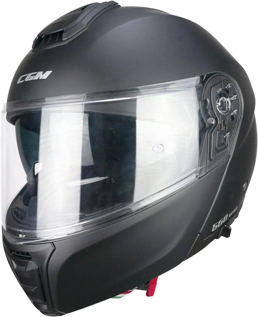 CGM - 560A MAD MONO Moto Modulare Caschi Nero opaco