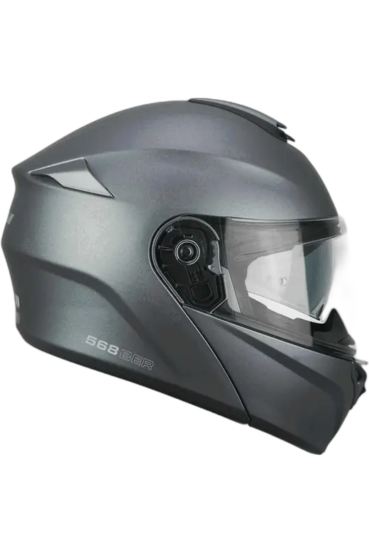 CGM 568A BER MONO Moto Modulare Caschi Antracite Satinato