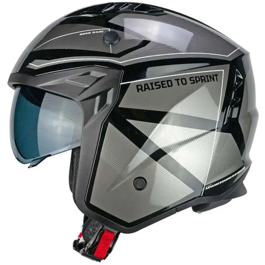 CGM 155S Rush Race Casco Jet da Motociclista Nero Grafite - Yamoto.it