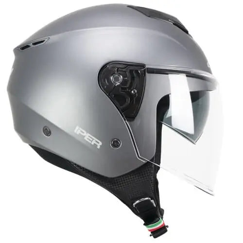 CGM 126A IPER MONO Motorcycle Jet Helmets Satin Anthracite – Yamoto.it