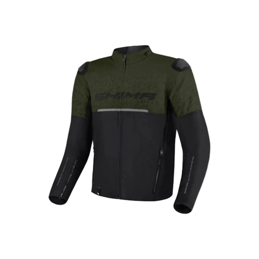 SHIMA Drift Giacca uomo motociclista corsa tessuto Nera Verde