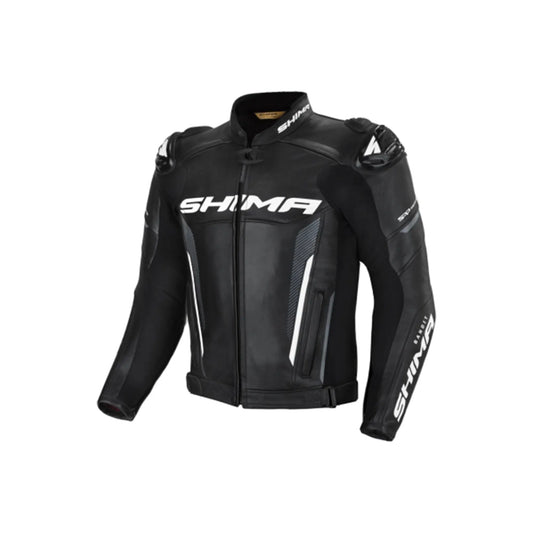 SHIMA Bandit Uomo motociclista pelle Giacca Nera