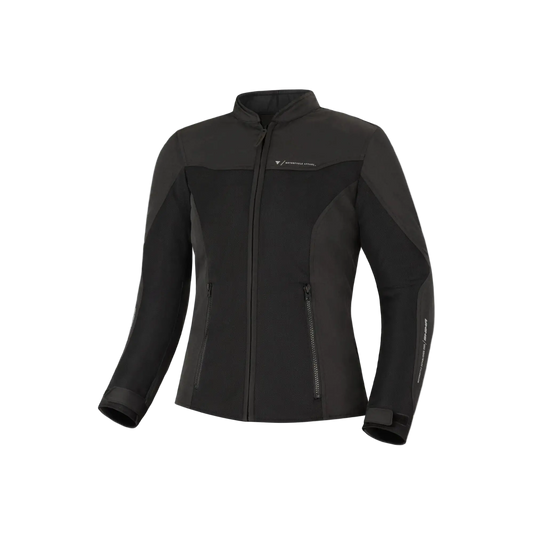 SHIMA Openair donna moto tessuto Giacca Nera