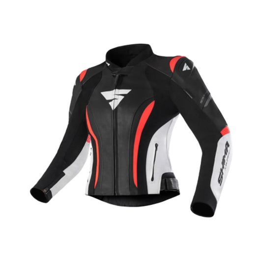 SHIMA Miura 2.0 Women's Leather Motorcycle Jacket Fluorescent Red – Yamoto.it