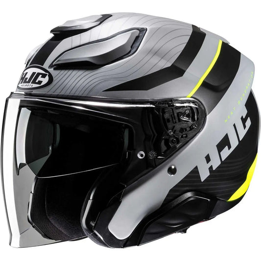 HJC F31 NABY MC3HSF Moto Jet Caschi  Grigio Opaco Nero