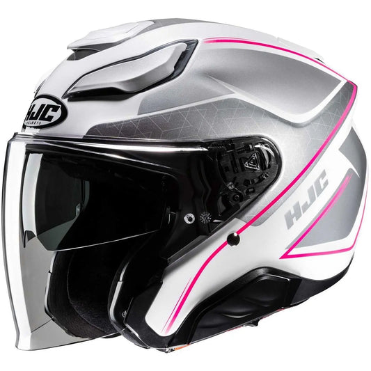 HJC F31 LUDI MC8 Moto Sportivo Jet Caschi Bianco Grigio Rosa – Yamoto.it