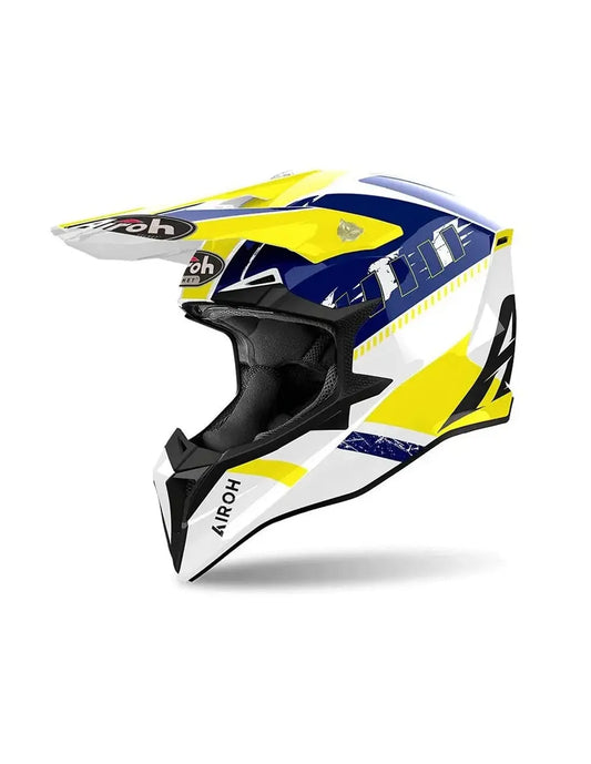 AIROH WRAAAP FEEL AVVENTURA CASCHI GIALLO BLU LUCIDO – Yamoto.it