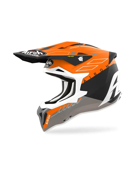 AIROH STRYCKER Motocross Fuoristrada Caschi Pelle Arancio Opaco – Yamoto.it