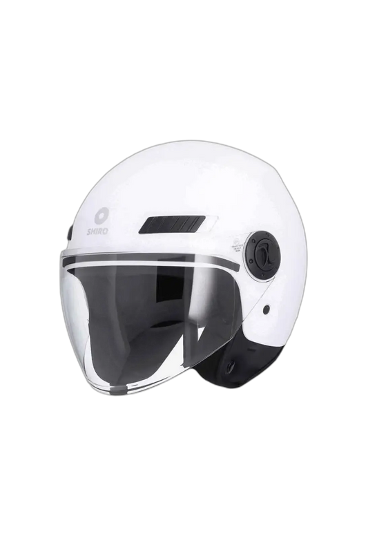 SHIRO SH-62 KIOTO Moto Jet Caschi Bianco