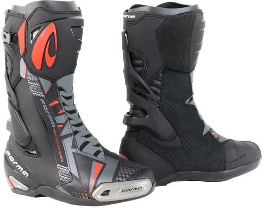FORMA Phantom Stivali Da Moto Fuoristrada Nero Grigio Rosso