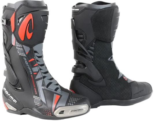 FORMA Phantom Stivali Da Moto Fuoristrada Nero Grigio Rosso