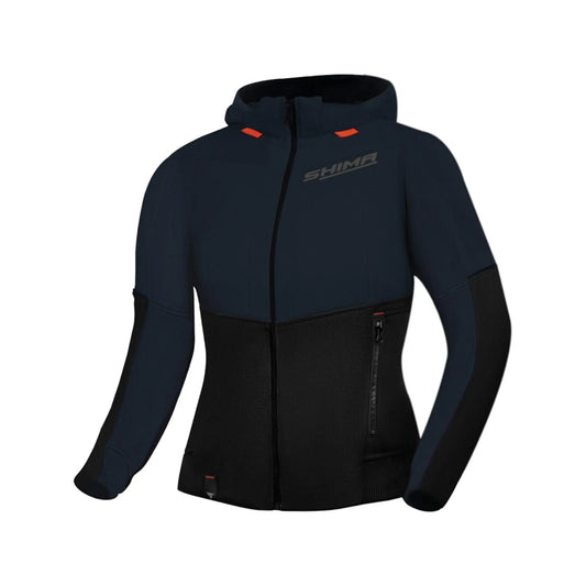 SHIMA Daybreaker donna Felpa cappuccio zip Nero Grigio
