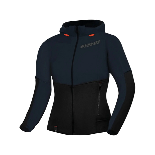 SHIMA Daybreaker donna Felpa cappuccio zip Nero Grigio